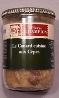 Mängden socker i Le canard cuisiné aux cèpes
