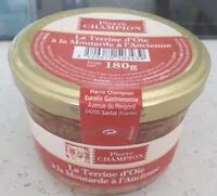 Mängden socker i La terrine d'oie à la moutarde à l'ancienne