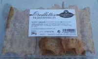 Mängden socker i Oreillettes traditionnelles