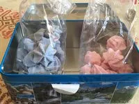 Mängden socker i Meringuettes Saveur Framboise et Saveur Myrtille