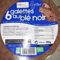 Mängden socker i 6 Petites galettes de blé noir BIO