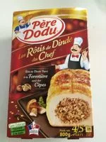 Mängden socker i Rôti de dinde farci forestière avec des cèpes