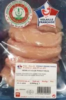 Mängden socker i Aiguillettes de poulet Halal