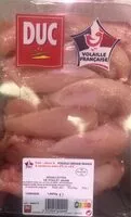 Mängden socker i Aiguillettes de poulet jaune