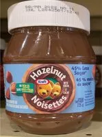 Mängden socker i Hazlenut 45% moins de sucre