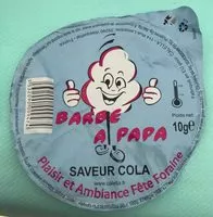 Mängden socker i Barbe a papa saveur cola
