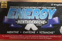 Mängden socker i Energy chewing gum