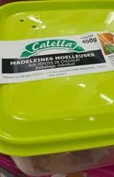 Mängden socker i Madeleines moelleuses aux pépites de chocolat