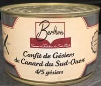 Mängden socker i Confit de gésiers de Canard du Sud-Ouest