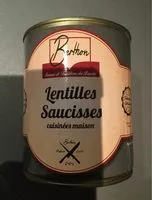 Mängden socker i Lentilles saucisses