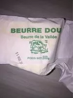 Mängden socker i Beurre doux LA VALLEE