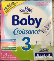 Mängden socker i Baby croissance 3
