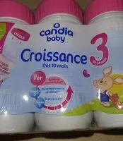 Mängden socker i Candidature baby croissance 3 des 10 mois