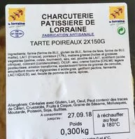 Mängden socker i Tarte poireaux 2x150g