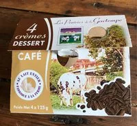 Mängden socker i 4 crèmes dessert café