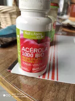 Mängden socker i Acérola 1000 Bio - 30 Comprimés - Nat & Form