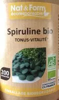 Mängden socker i Spiruline bio