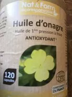 Mängden socker i Eco Responsable Huile D'onagre Bio + Vitamine e 120 Capsules
