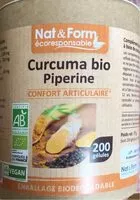 Mängden socker i Curcuma bio piperine