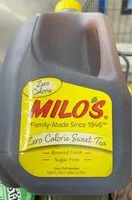 Mängden socker i Milos zero calorie sweet tea