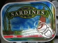Mängden socker i Sardines à l'huile d'olive vierge extra
