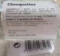 Mängden socker i Chouquettes