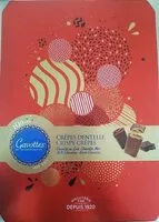 Mängden socker i Crêpes dentelles 100 ans