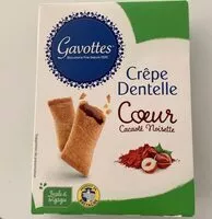 Mängden socker i Crêpes dentelle coeur cacaoté noisette