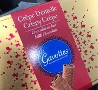 Mängden socker i Crepes dentelles chocolat lait