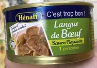 Mängden socker i Langue De Boeuf Sauce Piquante Henaff - 1 / 4 - 205gr