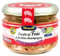 Mängden socker i Confit de Foie à la Fine Champagne Hénaff