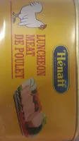 Mängden socker i Henaff Chicken Luncheon Meat