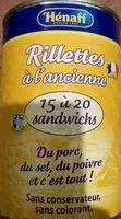 Mängden socker i Rillettes a l'ancienne