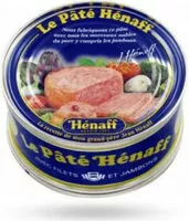 Mängden socker i Henaff French Pork Pate Pure Porc 96% - Pâté Hénaff