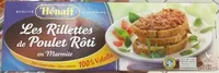 Mängden socker i Les Rillettes de Poulet Rôti