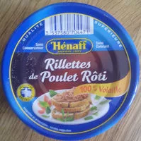 Mängden socker i Rillettes de Poulet Rôti en marmite