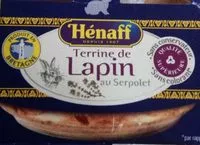 Mängden socker i Lot de Terrine de Lapin - Terrine de campagne - Pâté Hénaff