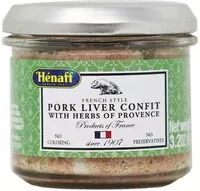 Mängden socker i French style pork liver confit with herbs of provence