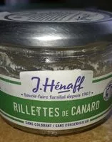 Mängden socker i Hénaff rillettes de canard