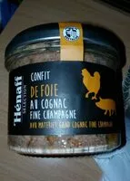 Mängden socker i Confit de foie au cognac fine Champagne
