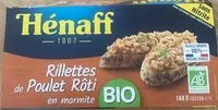 Mängden socker i Rillettes de Poulet Rôti en marmitte bio