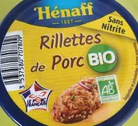 Mängden socker i Rillettes de porc bio