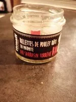 Mängden socker i Rillettes de poulet roti au sarrasin torréfié