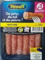 Mängden socker i La saucisse fraîche nature