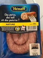 Mängden socker i La saucisse fraîche nature