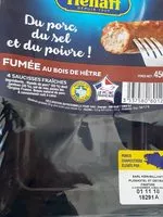 Mängden socker i Saucisses fumées au bois de hêtre