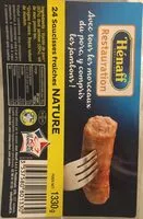 Mängden socker i 24 saucisses fraiches Nature