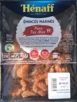 Mängden socker i Émincés marinés de porc Tex Mex