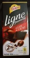 Mängden socker i Ligne gourmande éclats de cacao