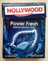 Mängden socker i Chewing gum Power Fresh parfum Menthe forte